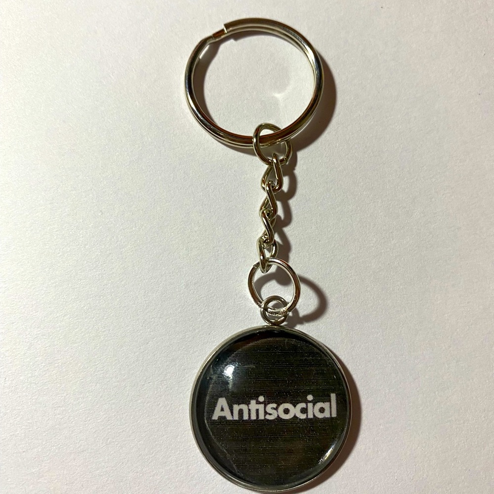 Antisocial Keychain Adult Humor